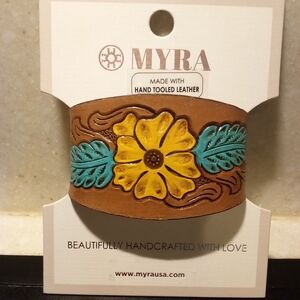 NWT Myra Bag Co Leather Cuff Bracelet
